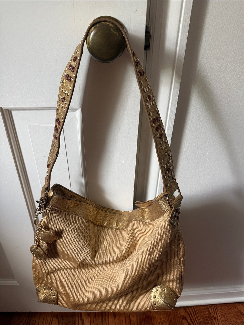 The Sal Gold Tote Shoulder Bag